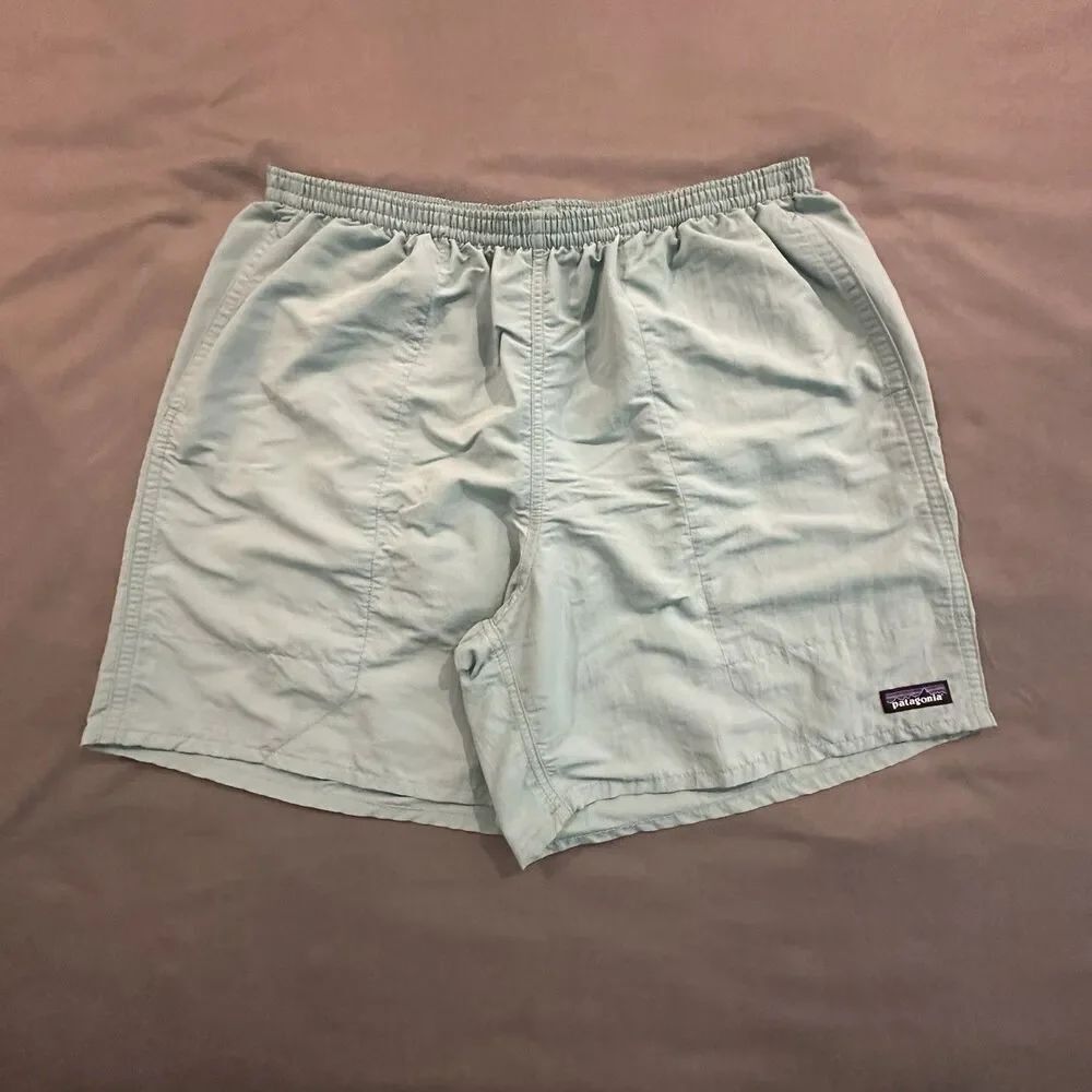 Patagonia Baggies Short Mens XL Lined Nylon Teal Hiking Outdoors STY58034SP21